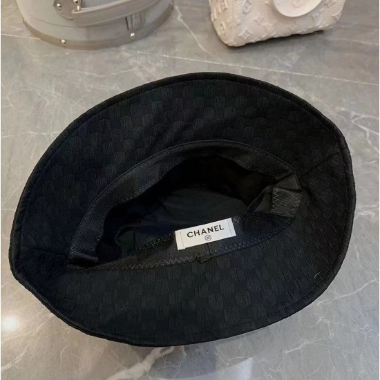 Chanel Bucket Hat In Jacquard With Chain Logo 2 Colors