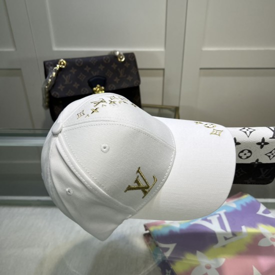LV Cap With Monogram Embroidery 2 Colors