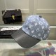 LV Get Ready Cap In Monogram Denim With Embossed Leather Piping 4 Colors
