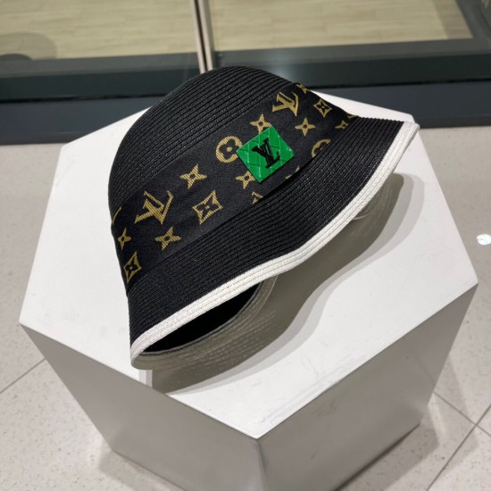 LV Bucket Hat In Straw 4 Colors
