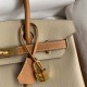 Hermes Birkin Grey And Brown Epsom Leather