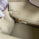 Hermes Birkin Elephant Grey And Milkshake White Epsom Leather