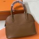 Hermes Bolide Brown Swift Leather