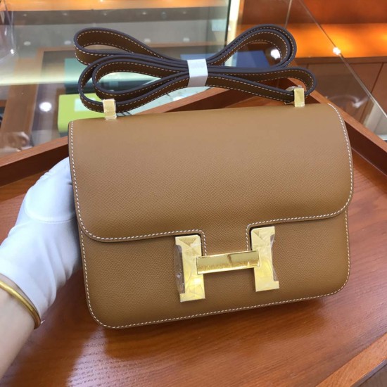 Hermes Constance Earth Yellow Epsom Leather