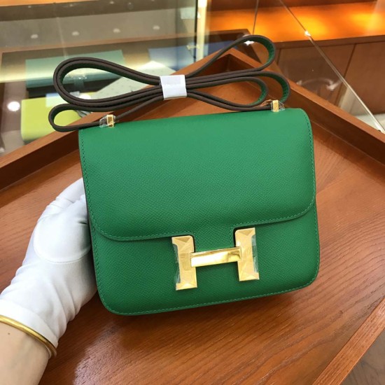 Hermes Constance Bamboo Green Epsom Leather