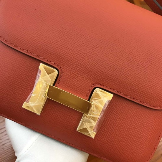 Hermes Constance Red Epsom Leather