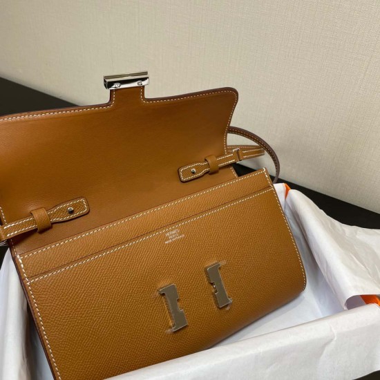 Hermes Constance To Go Brown Epsom Leather