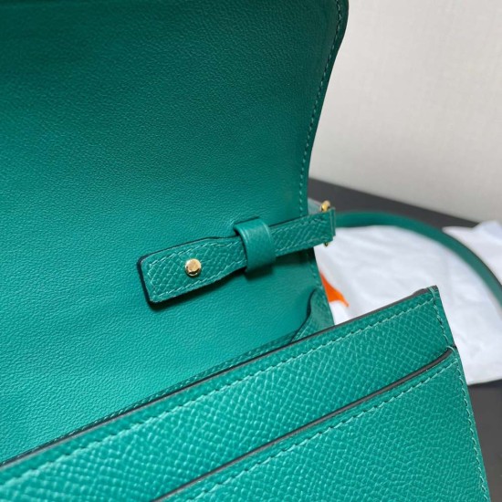 Hermes Constance To Go Malachite Green Epsom Leather