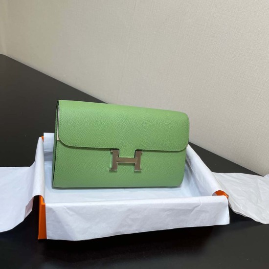 Hermes Constance To Go Avocado Green Epsom Leather
