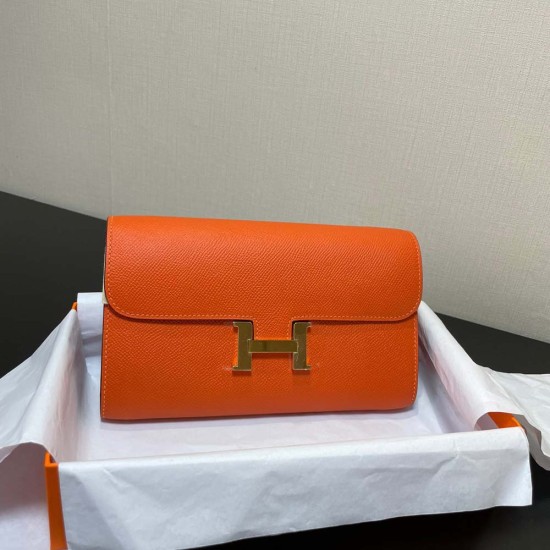 Hermes Constance To Go Orange Epsom Leather