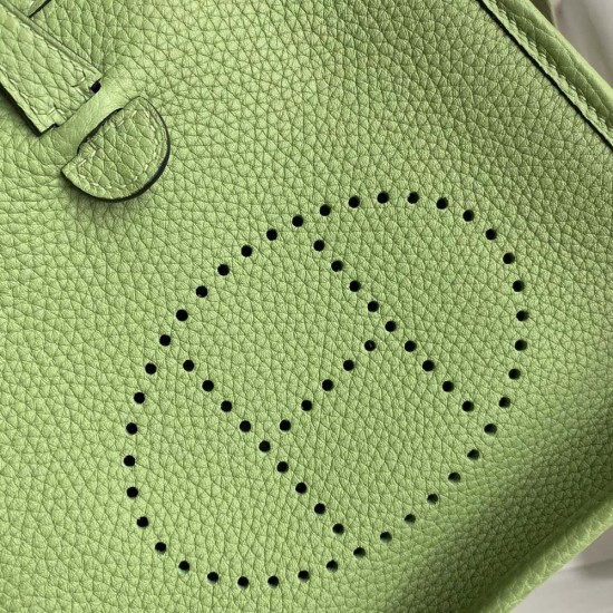 Hermes Evelyne Mini Avocado Green Togo Leather
