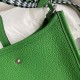 Hermes Evelyne Mini Bamboo Green Togo Leather