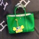 Hermes Garden Party Bamboo Green Togo Leather