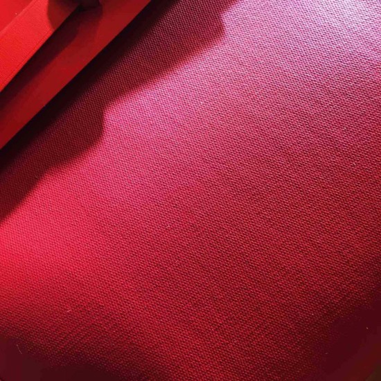 Hermes Herbag ZIP 31 Retourne Red Canvas and Calfskin