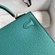 Hermes Mini Kelly 2 Verona Green Epsom Leather
