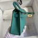 Hermes Mini Kelly 2 Verona Green Epsom Leather