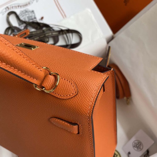 Hermes Kelly Orange Epsom Leather