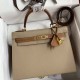 Hermes Kelly Grey And Brown Epsom Leather