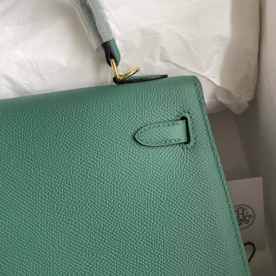 Hermes Kelly Malachite Green Epsom Leather
