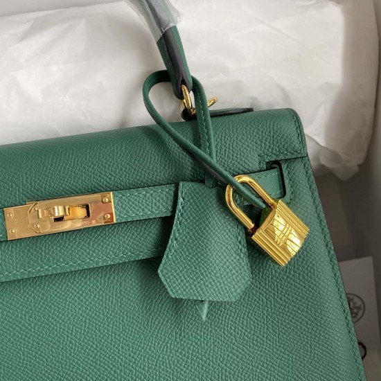 Hermes Kelly Malachite Green Epsom Leather