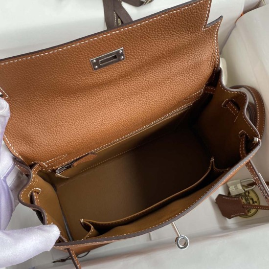 Hermes Kelly Brown Togo Leather
