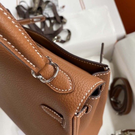 Hermes Kelly Brown Togo Leather