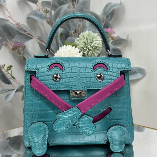 Hermes Kelly Doll Crocodile Leather 6 Colors