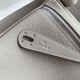Hermes Lindy Pearl Grey TC Leather