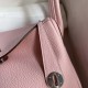 Hermes Lindy 3Q Pink TC Leather