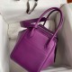Hermes Lindy Anemone Purple Swift Leather 