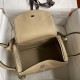 Hermes Lindy Beige Evercolor Leather 