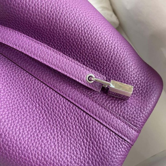 Hermes Picotin Anemone Purple TC Leather