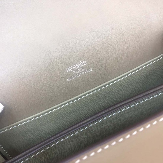 Hermes Roulis Light Grey Swift Leather