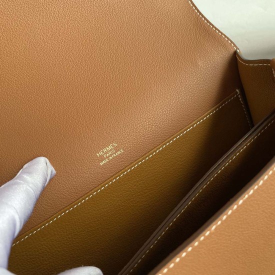 Hermes Roulis Brown Evercolor Leather