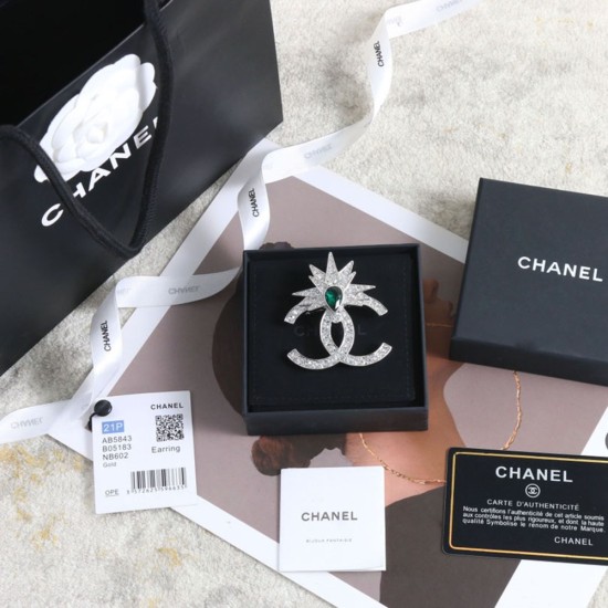 Chanel Brooch In Metal And Strass 2 Colors
