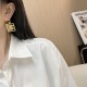 Chanel Pendant Earrings in Metal Resin