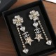 Chanel Pendant Earrings in Metal And Strass Crystal