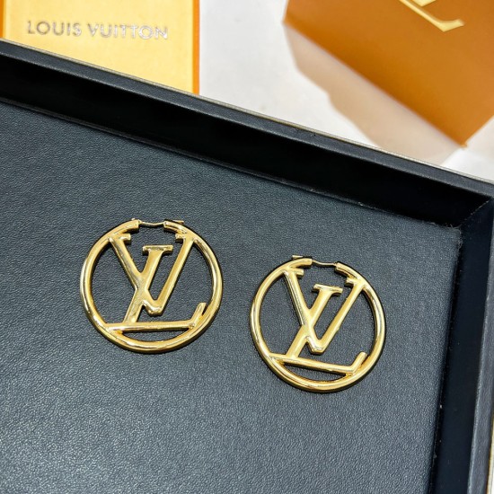 LV Louise Hoop GM Earrings