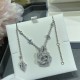 Dior Medium Rose Dior Bagatelle Necklace In 18K Gold And Diamonds 2 Colors