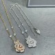 Dior Medium Rose Dior Bagatelle Necklace In 18K Gold And Diamonds 2 Colors