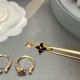 LV Color Blossom Mini Star Ring, Yellow Gold, Onyx And Diamond 3 Colors