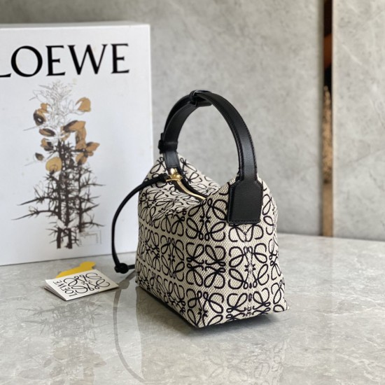 Loewe Cubi bag in Anagram Jacquard and Calfskin 3 Colors