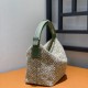Loewe Cubi bag in Small Anagram Jacquard and Calfskin 3 Colors