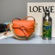 Loewe Mini Gate Bag in Straw and Calfskin