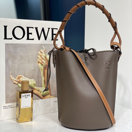 Loewe Gate Bucket with Handle Bag in Calfskin