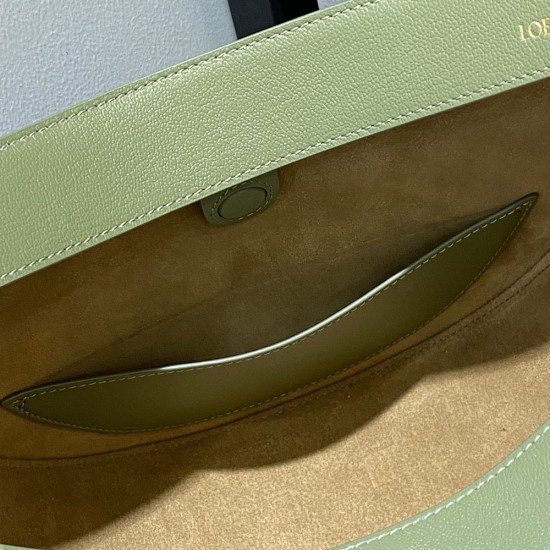 Loewe Luna Bag in Satin Calfskin and Jacquard