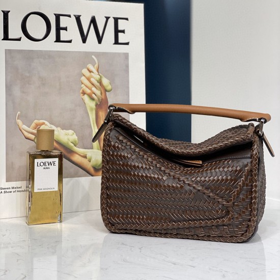 Loewe Puzzle Bag in Classic Calfskin Hand Woven 