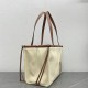 Loewe Small Cushion Tote in Canvas and Calfskin
