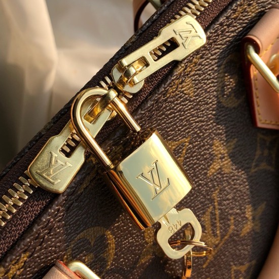 LV Alma PM Monogram In Brown Women Handbag