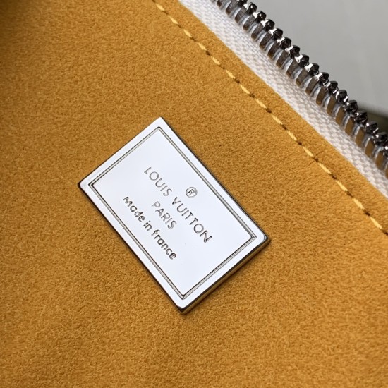LV Alma BB Embossed Patent Calf Leather In White Women Handbag